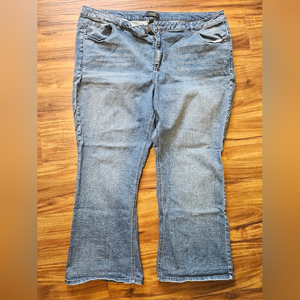 Lane Bryant Blue Flare & Wide Leg Jeans